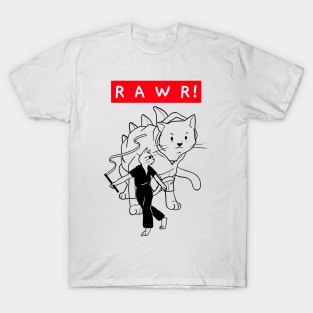 cat Japanese art- karate edition - roar [rawr] T-Shirt